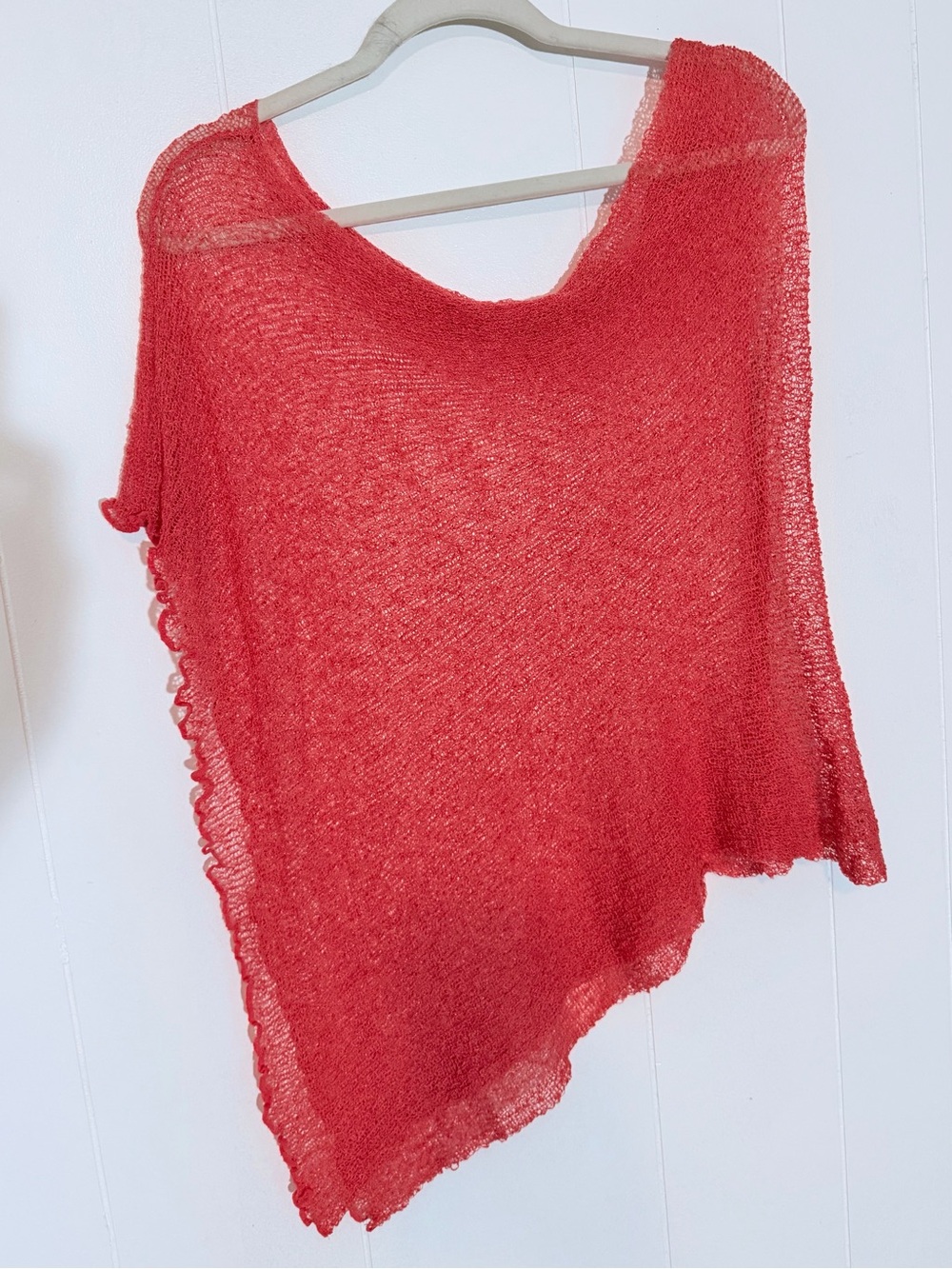 Lightweight Melon Asymmetric Women's  Top One Size NEW